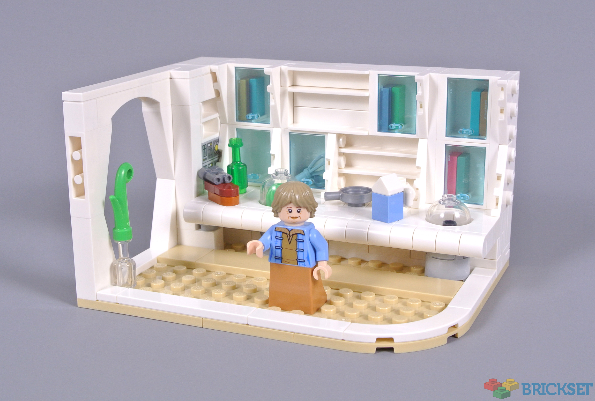 Review 40531 Lars Family Homestead Kitchen Brickset LEGO set guide